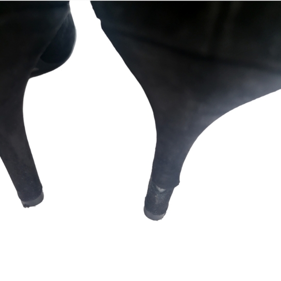 INC International Concepts Zitah Mid Heel Pumps Black Suede 10 - Picture 5 of 8